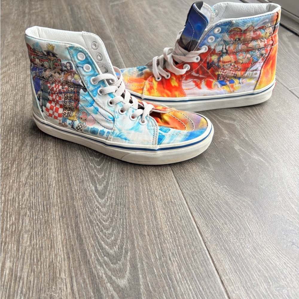 Colorful Limited Edition One Piece Vans Sneakers